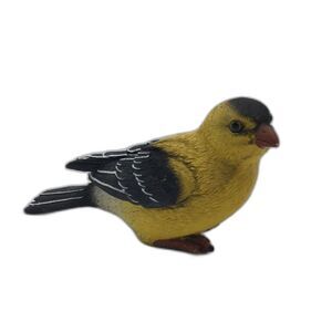 American Goldfinch Resin Figurine 7 Inch Cottagecore Farmhouse Fairycore